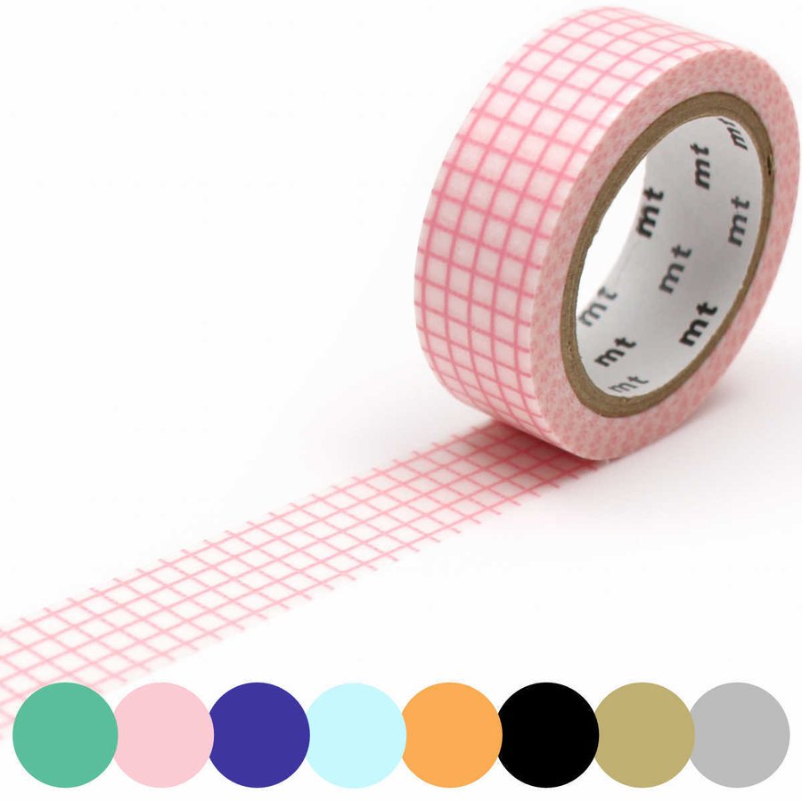 マスキングテープ 方眼 幅15mm×7m mt DECO （ マステ カモ井加工紙