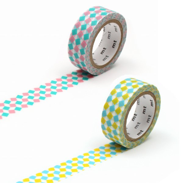 マスキングテープ 15mm×7m スクエア mt DECO マステ （ シール