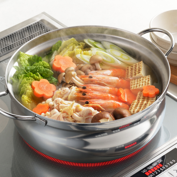 IH対応おでん大鍋　限界価格（激安） ヨシカワ 両手鍋 おでん 25cm IH対応 郷技 おでん鍋 日本製 （ ih ガス