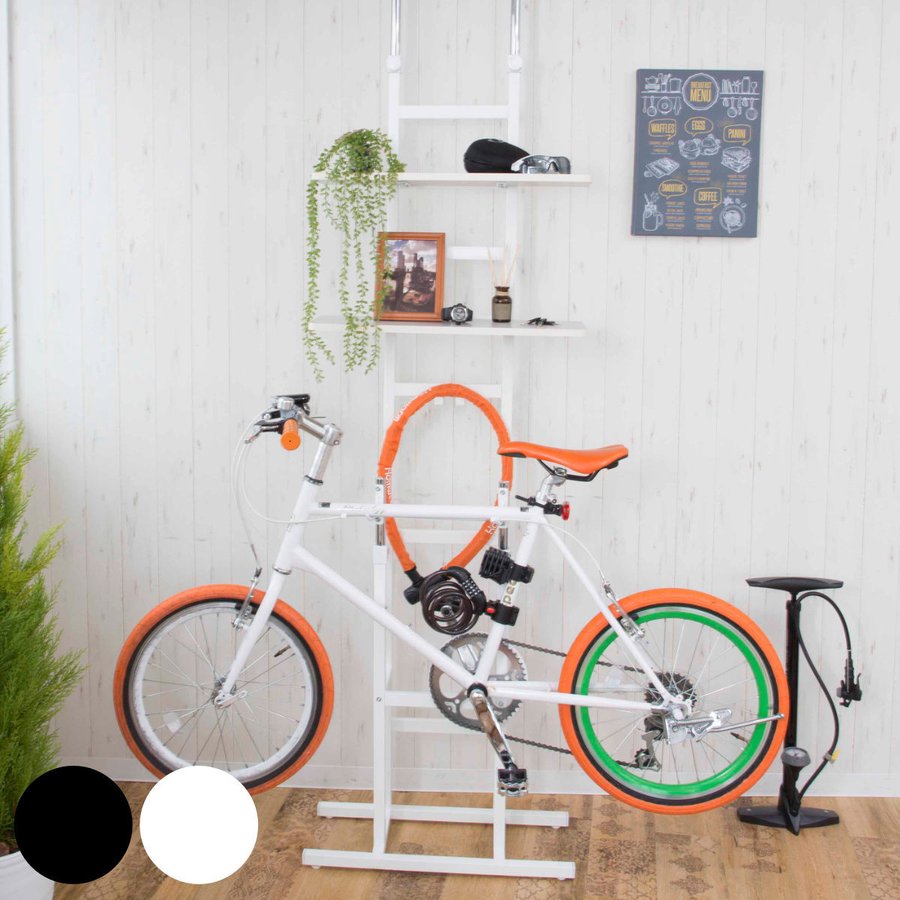 突っ張り バイクスタンド 高さ198〜273cm ラック （ つっぱり 突っぱり