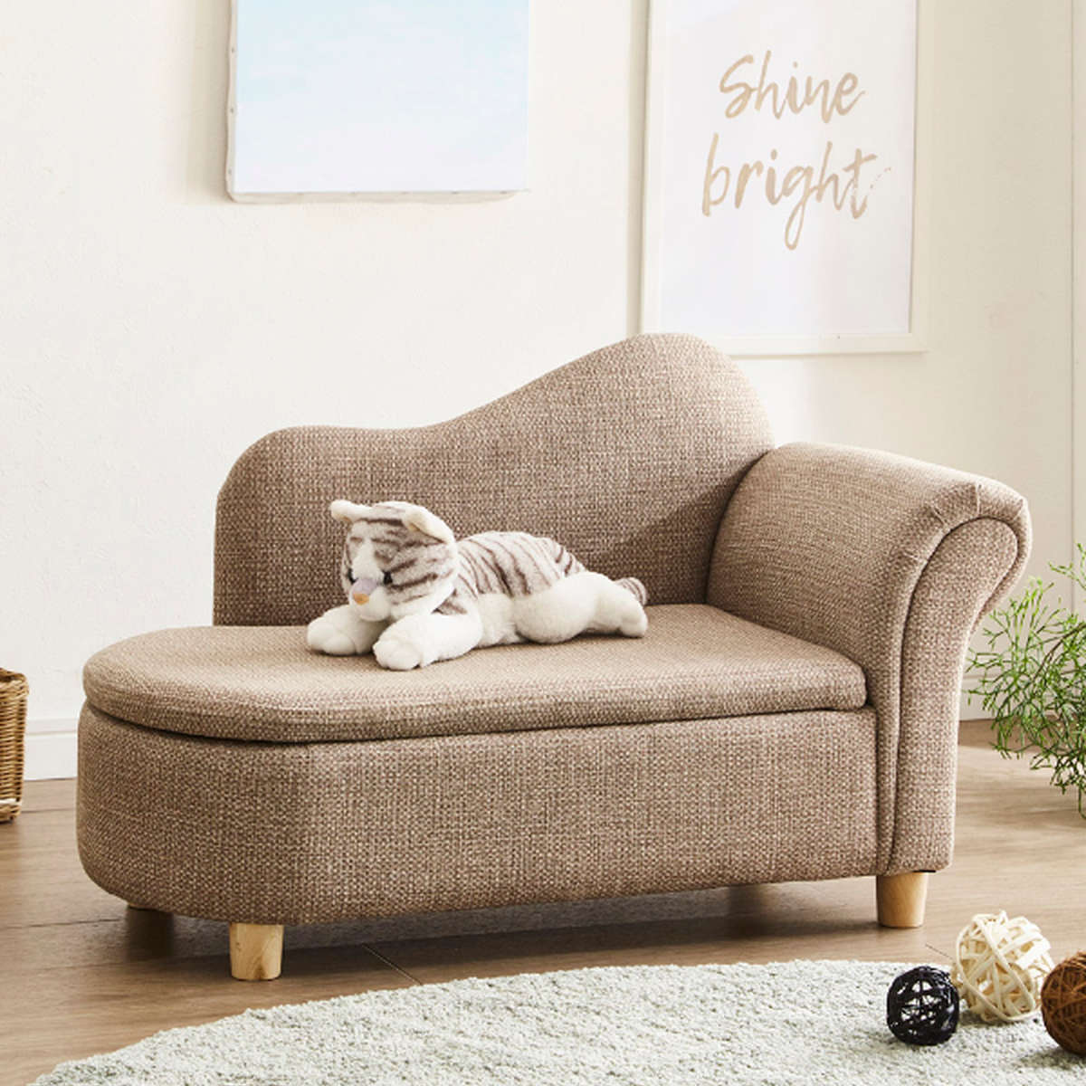 ペットソファ 幅80cm 収納付き ファブリック （ ソファ ソファー