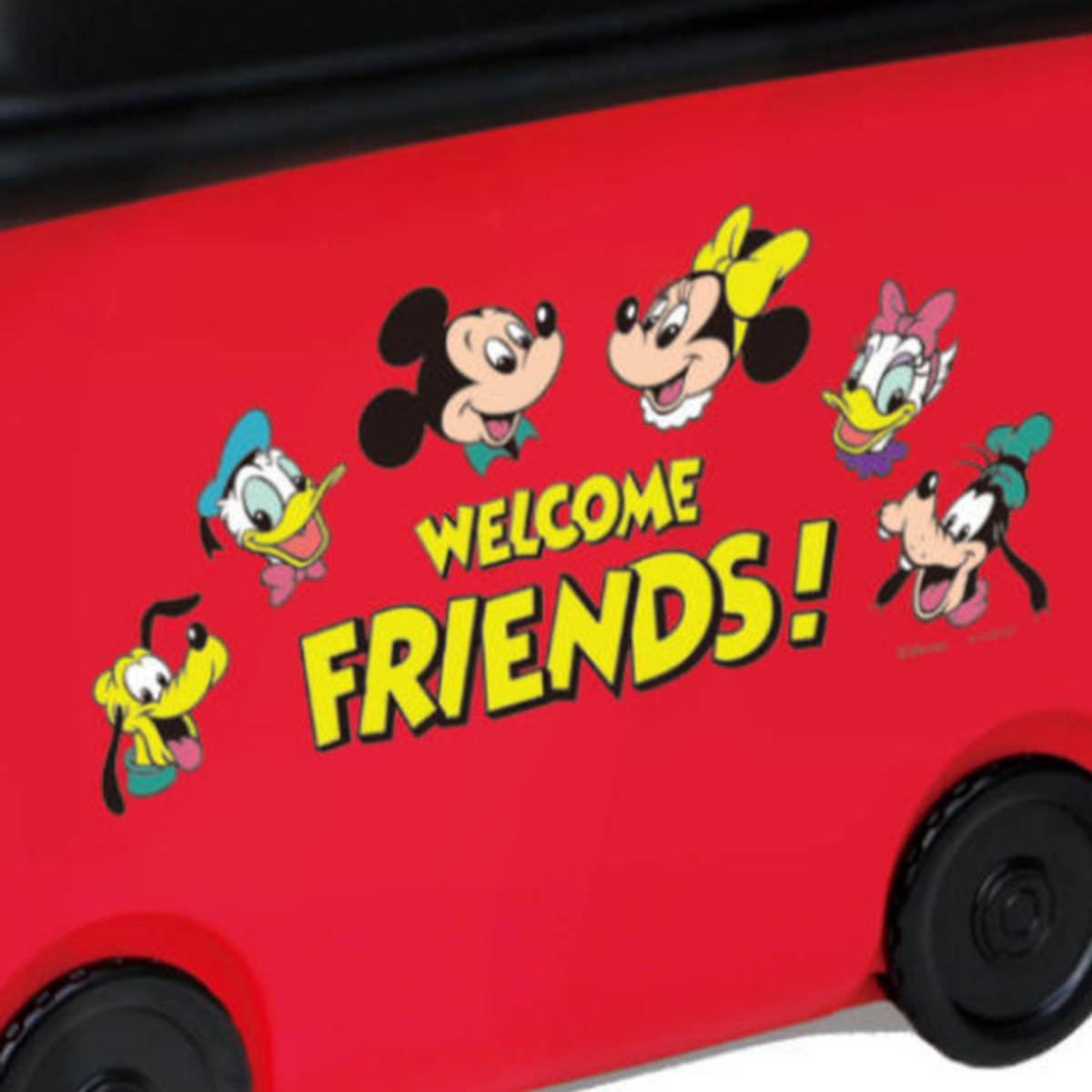 おもちゃ箱 ミッキーマウス キャスター付き （ 収納ボックス ふた