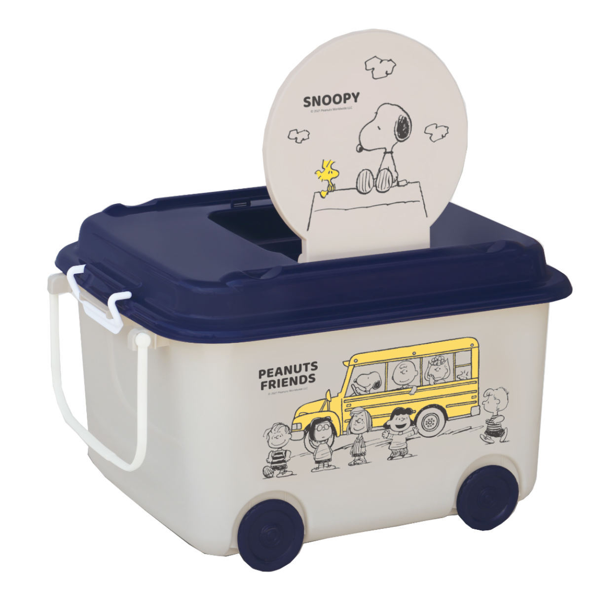 おもちゃ箱 スヌーピー キャスター付き （ 収納ボックス ふた おもちゃ