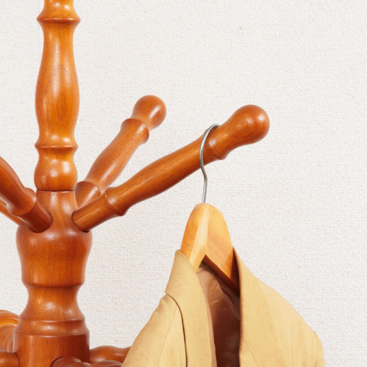 不二貿易（Fuji Boeki） ポールハンガー 木製 イタリアンコート