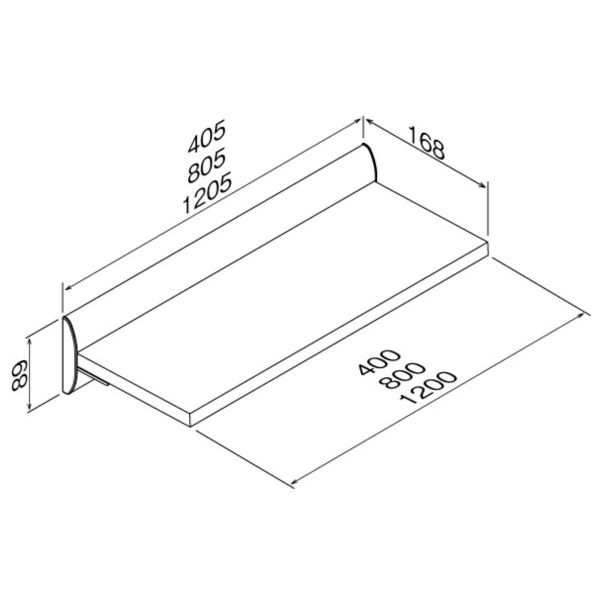 シェルフ 幅120cm ラージ 壁面収納 （ ウォールシェルフ ラック 壁