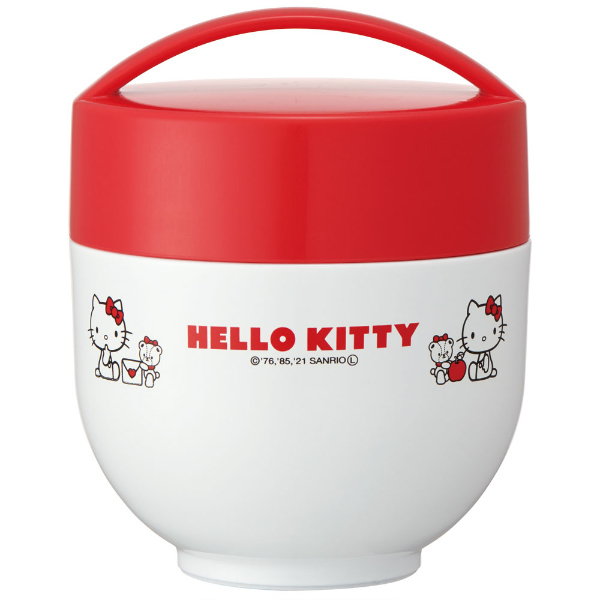 新品！ハローキティ　ステンレスプチポット　スープジャー　カフェ丼保温ランチジャー ハローキティ スープジャー 300ml 可愛い スープポット フード