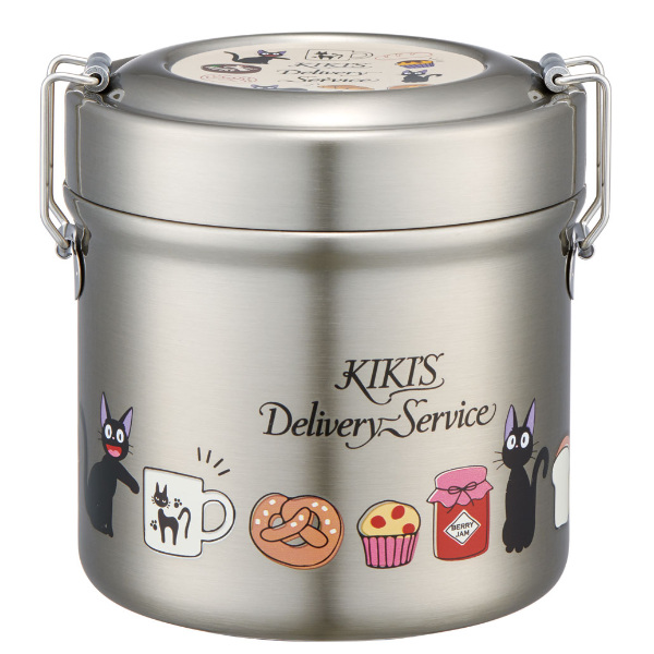 希少✨スタジオジブリ 魔女の宅急便 ステンレス保温ジャー付ランチボックス 弁当箱 スケーター 弁当箱 保温 抗菌 600ml 真空ステンレス 保温弁当箱 魔女の