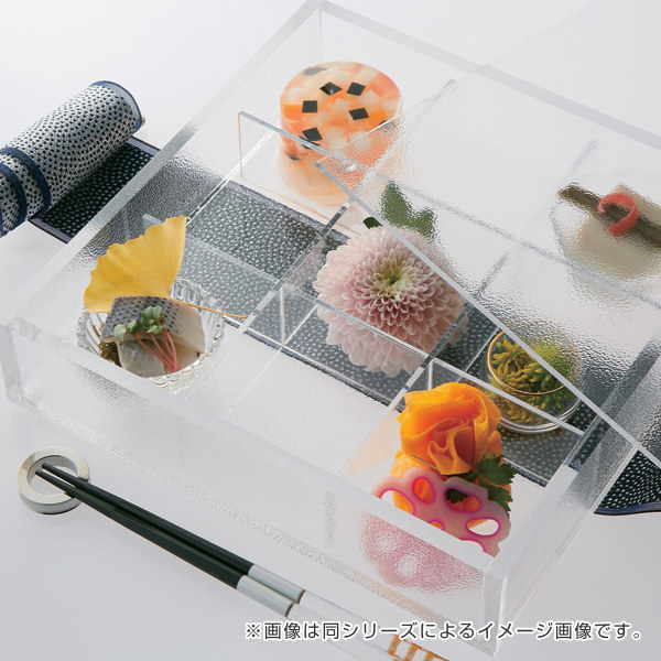 松花堂 37cm 6つ仕切り 仕切り皿 食器 和食器 プラスチック製 （ 松花