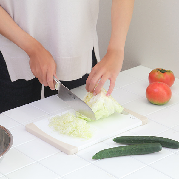 まな板 20cm×30cm 食洗機対応 抗菌 ストッパー付き耐熱抗菌まな板 S