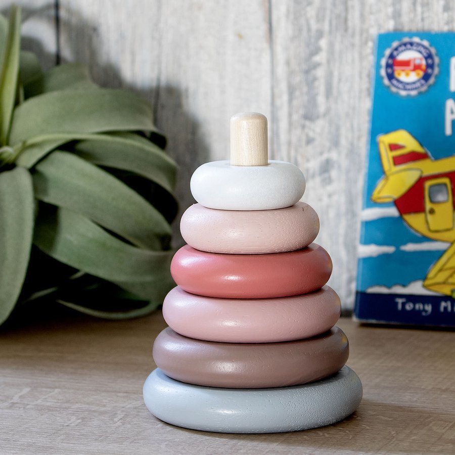 おもちゃ ウッデンスタッキングトイ 木製 10カ月 （ 知育玩具 木製玩具 木のおもちゃ 玩具 オモチャ リング 赤ちゃん ベビー ）