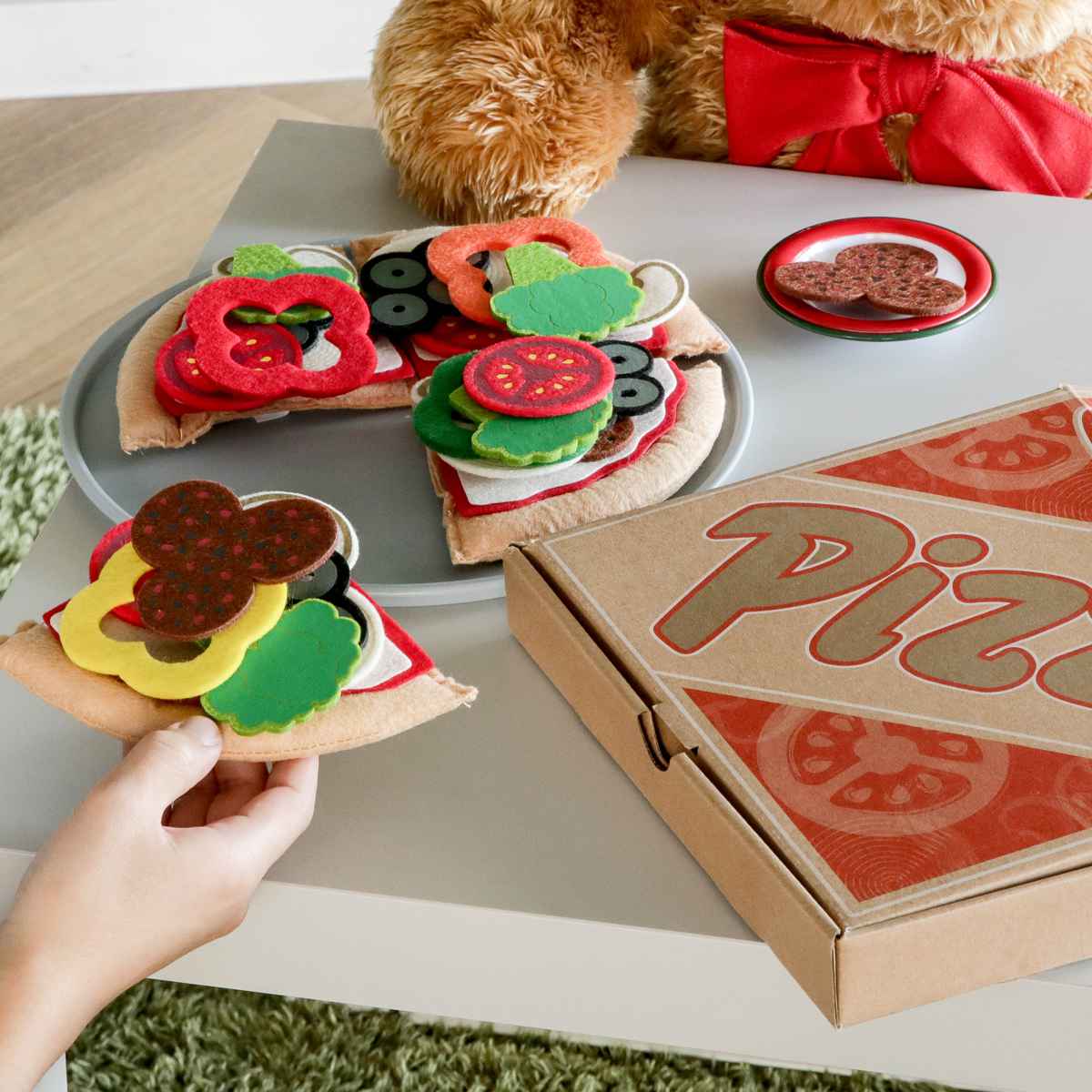 おもちゃ フェルト ピザセット Melissa ＆ Doug 3歳 （ おままごと