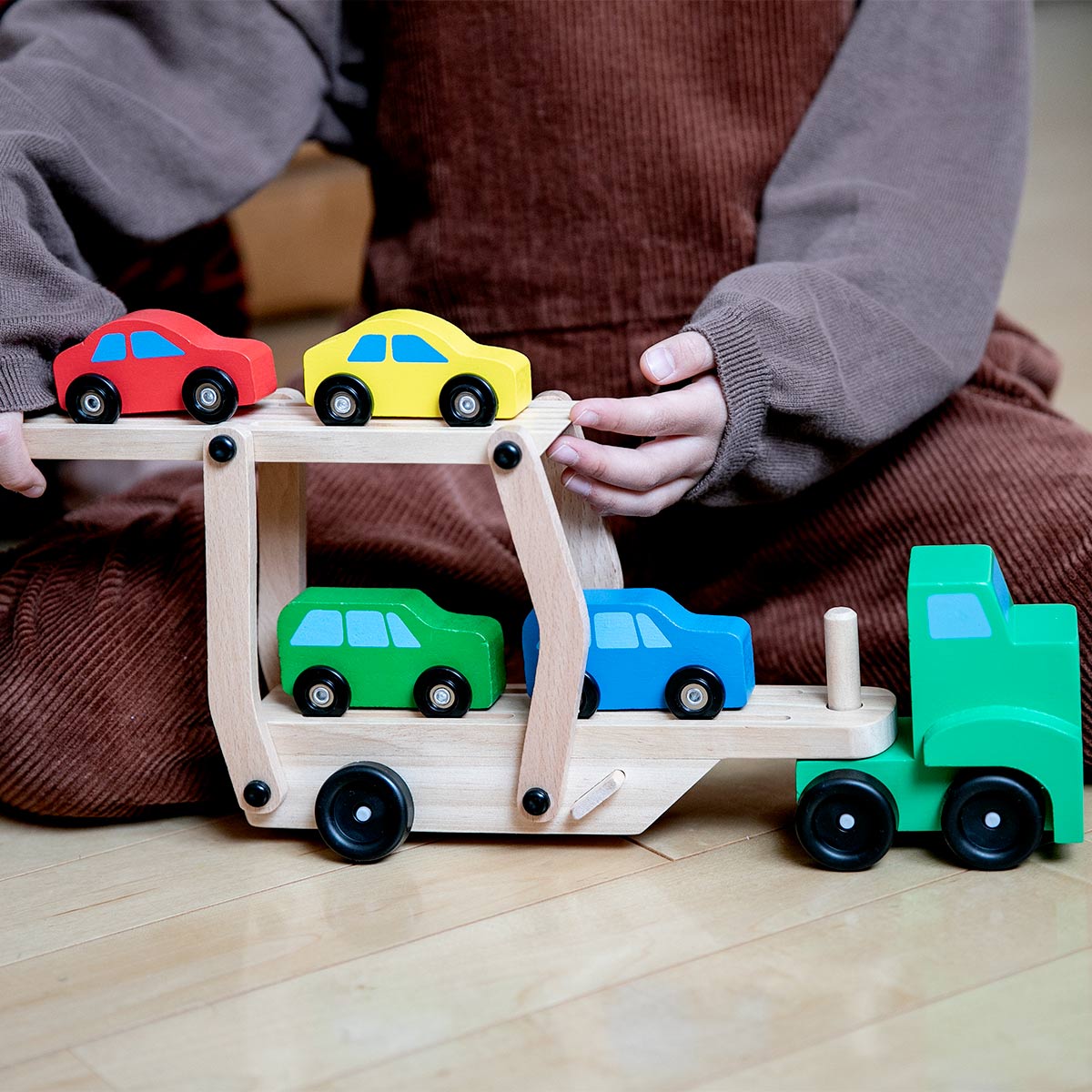 おもちゃ キャリアカー Melissa ＆ Doug 木製 3歳 （ 知育玩具 木製