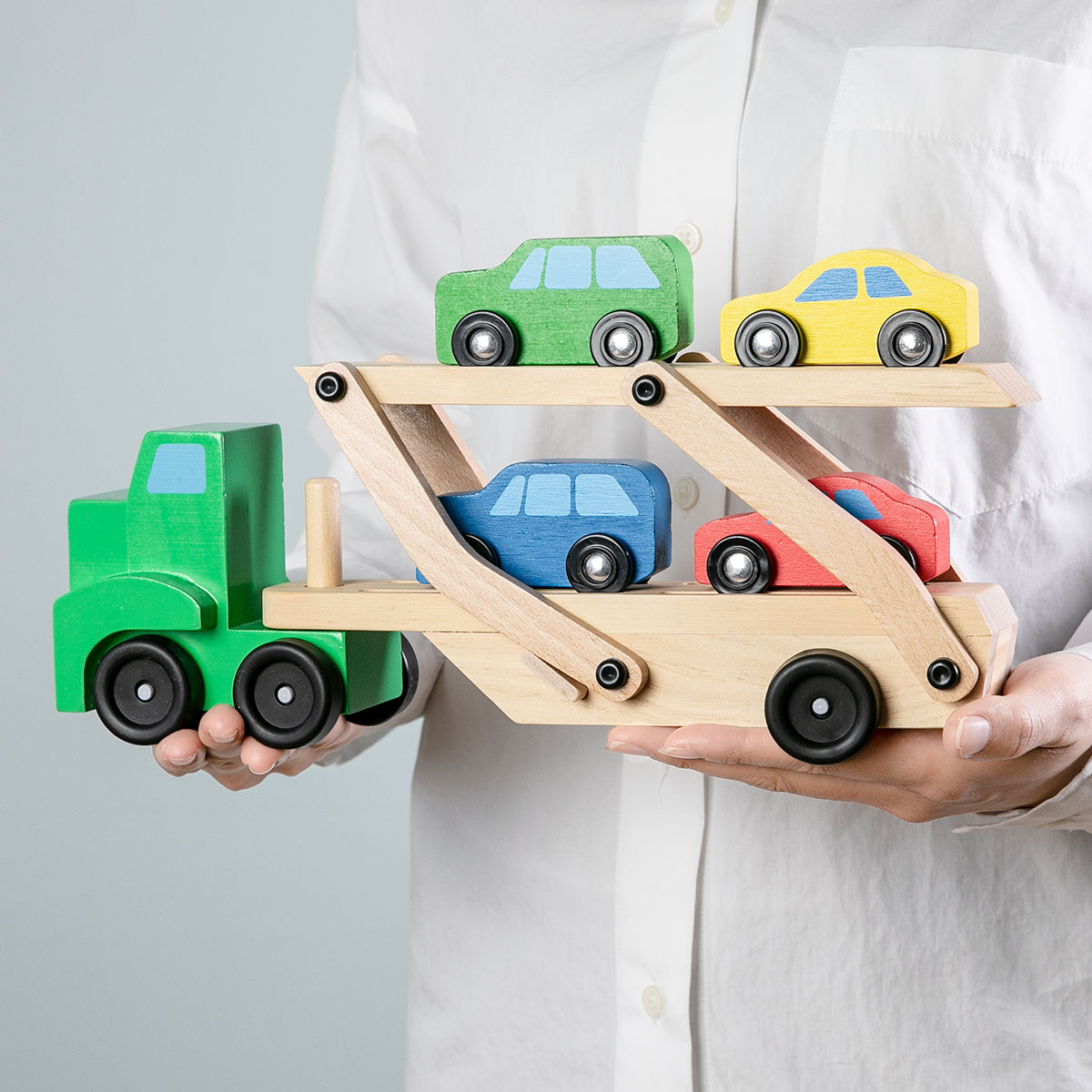 おもちゃ キャリアカー Melissa ＆ Doug 木製 3歳 （ 知育玩具 木製