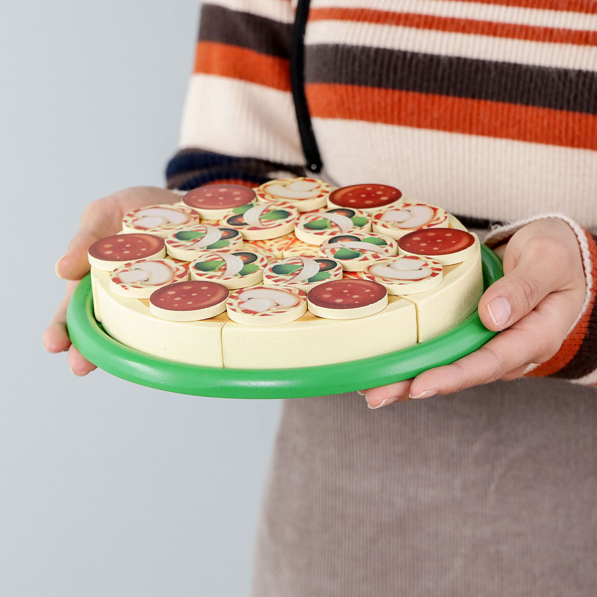 おもちゃ 食べ物セット コーンとピザ おもちゃ ピザパーティー Melissa ＆ Doug 木製 3歳 （ おままごと