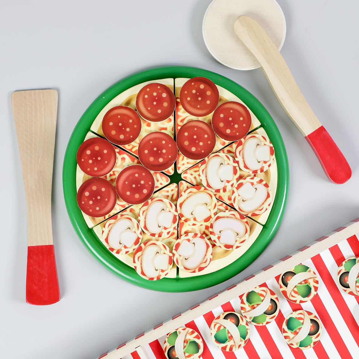 おもちゃ ピザパーティー Melissa ＆ Doug 木製 3歳 （ おままごと