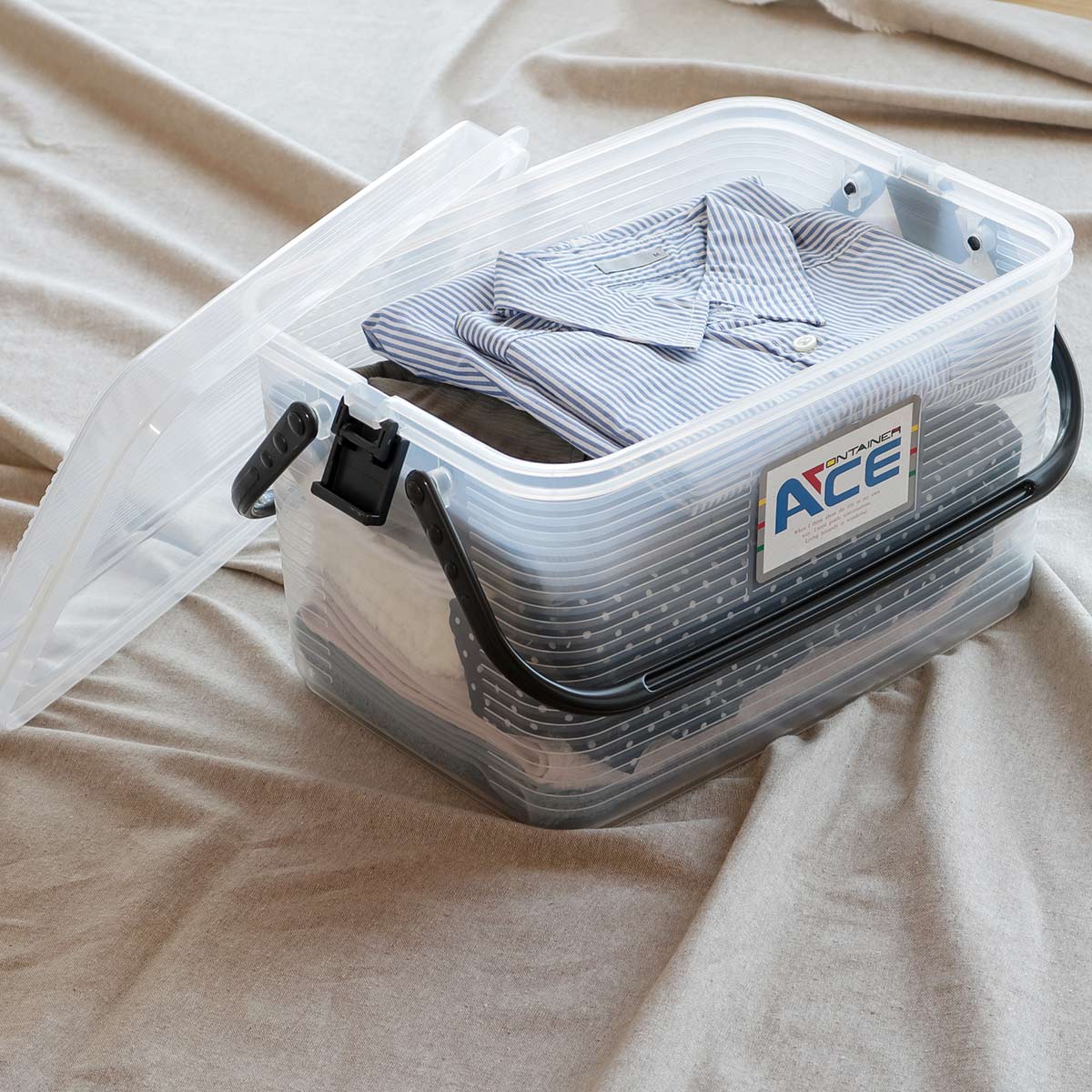 サンコープラスチック 収納ボックス コンテナーエース M （ 幅40×奥行