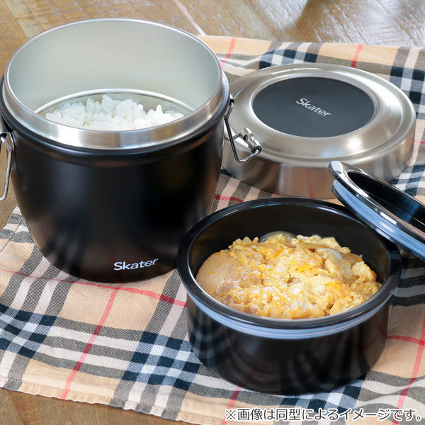 スケーター 弁当箱 保温 丼 抗菌 550ml 真空ステンレス 保温弁当箱