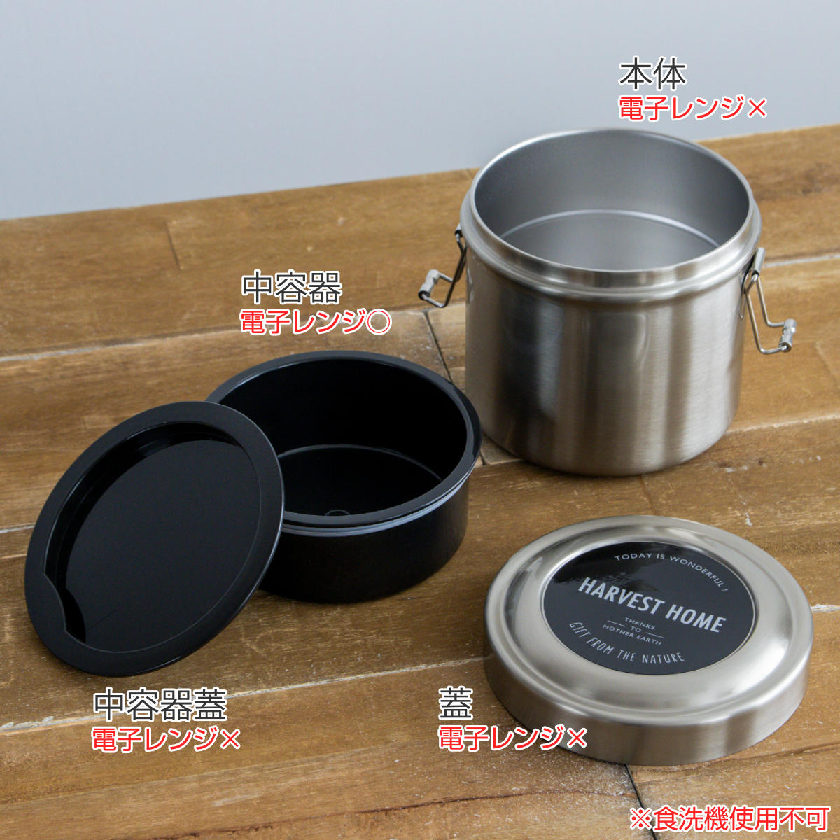 保温弁当箱 ステンレス容器付き*5 スケーター 弁当箱 保温 丼 600ml 抗菌 真空ステンレス 保温弁当箱