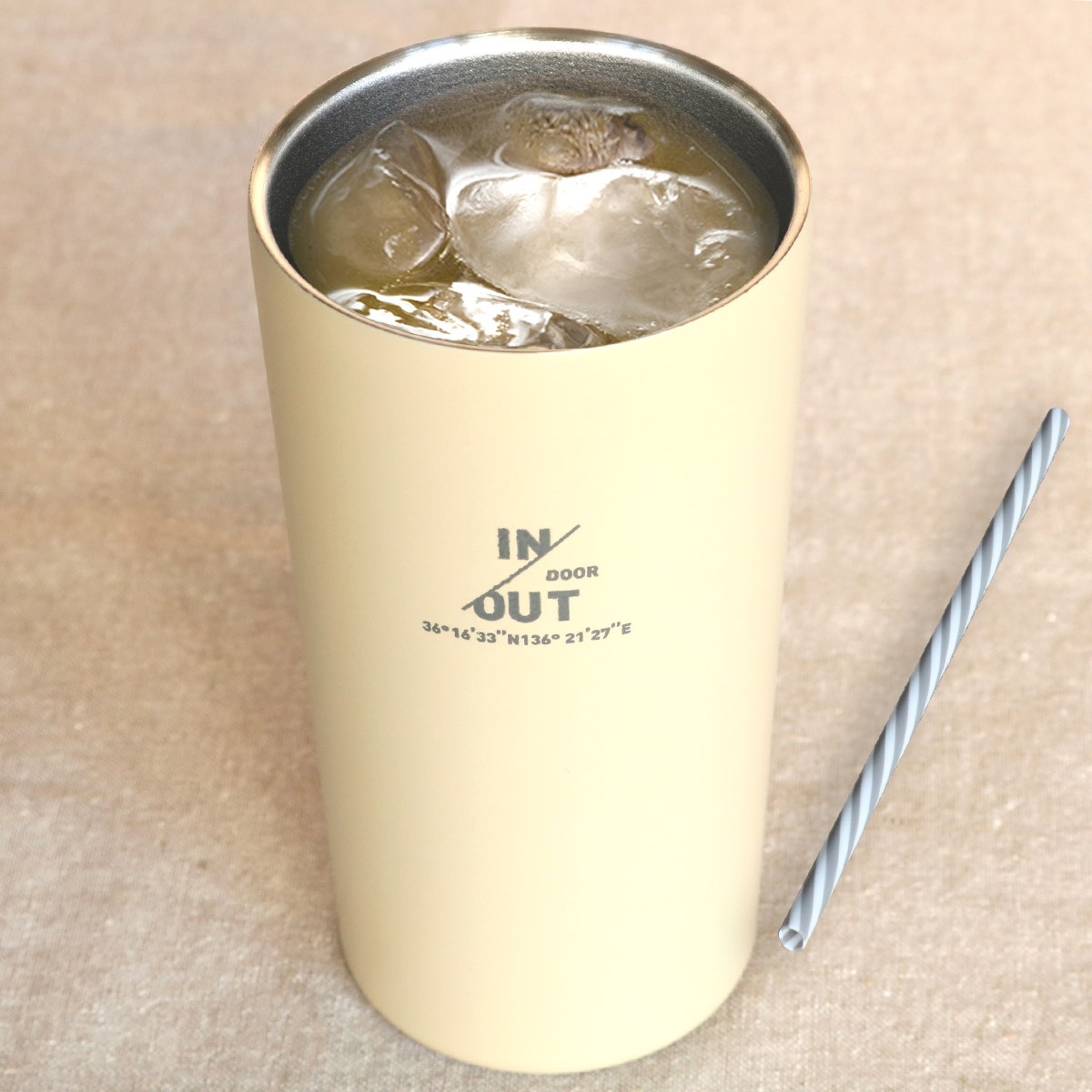 タンブラー 450ml 真空断熱 IN／OUTDOOR ステンレス （ ステンレス 