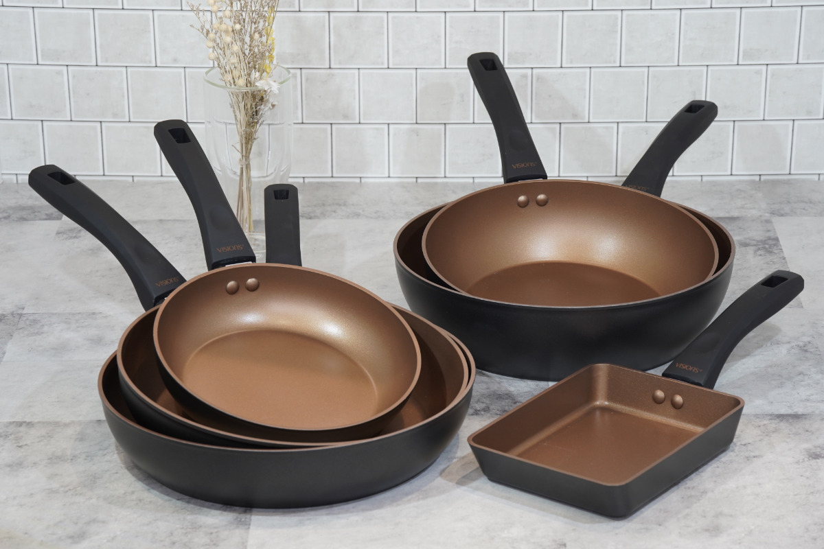 パール金属 フライパン 20cm IH対応 VISIONS GOLD Coating （ ガス火