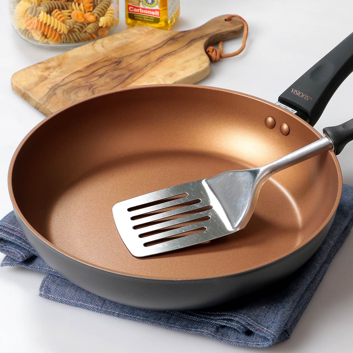 パール金属 フライパン 28cm 深型 IH対応 VISIONS GOLD Coating