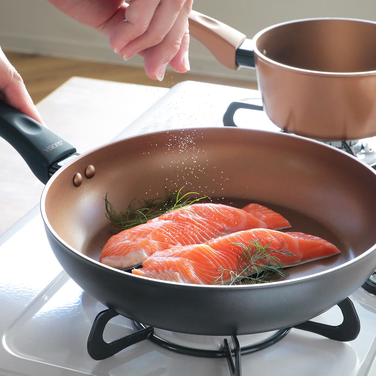 パール金属 フライパン 28cm 深型 IH対応 VISIONS GOLD Coating