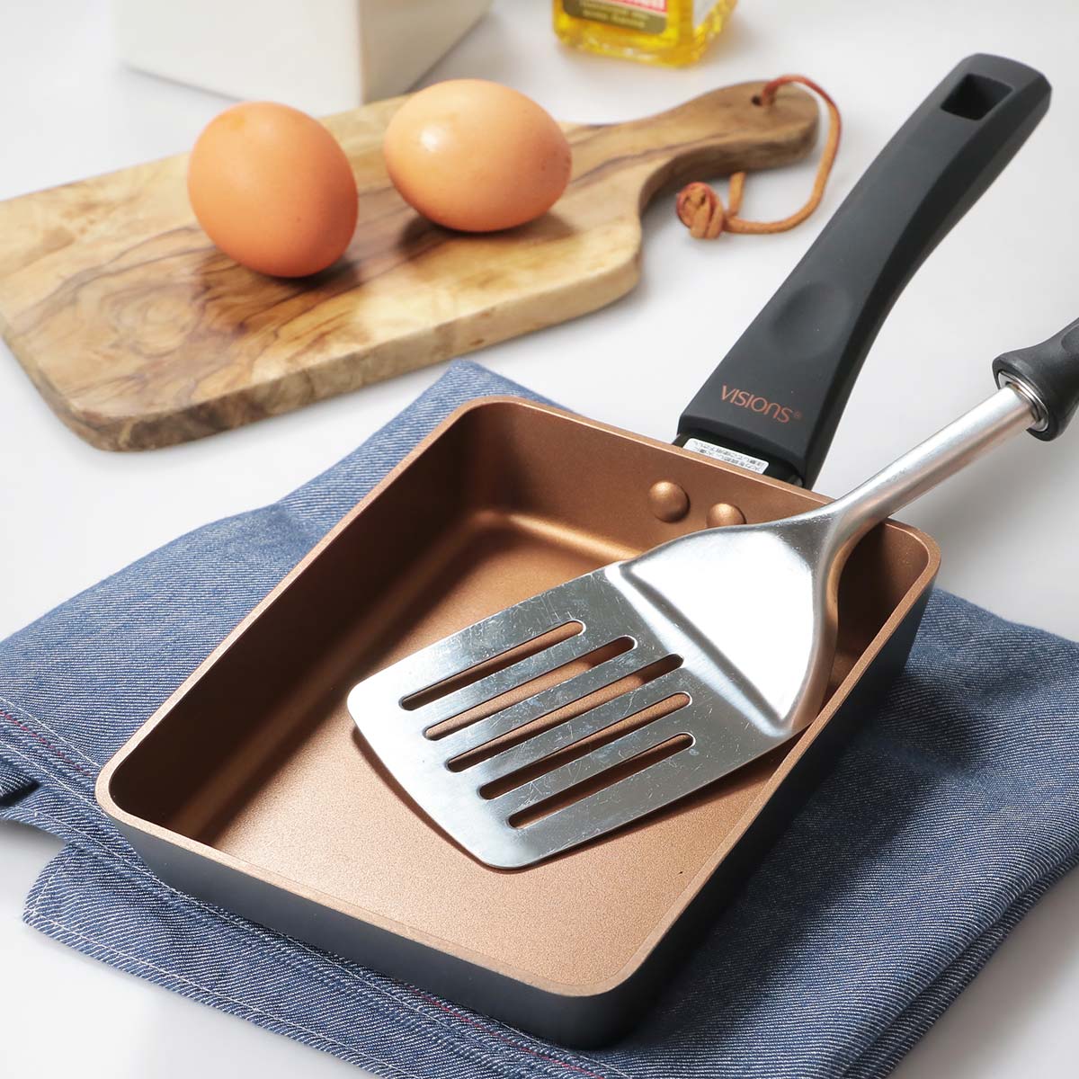 パール金属 玉子焼き器 13cm×18cm IH対応 VISIONS GOLD Coating 卵焼き
