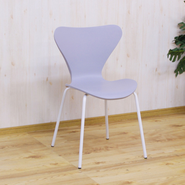 スタッキングチェア 4脚セット 座面高45cm ポリプロピレン スチール脚
