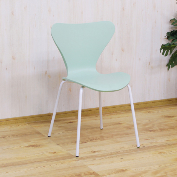 スタッキングチェア 4脚セット 座面高45cm ポリプロピレン スチール脚