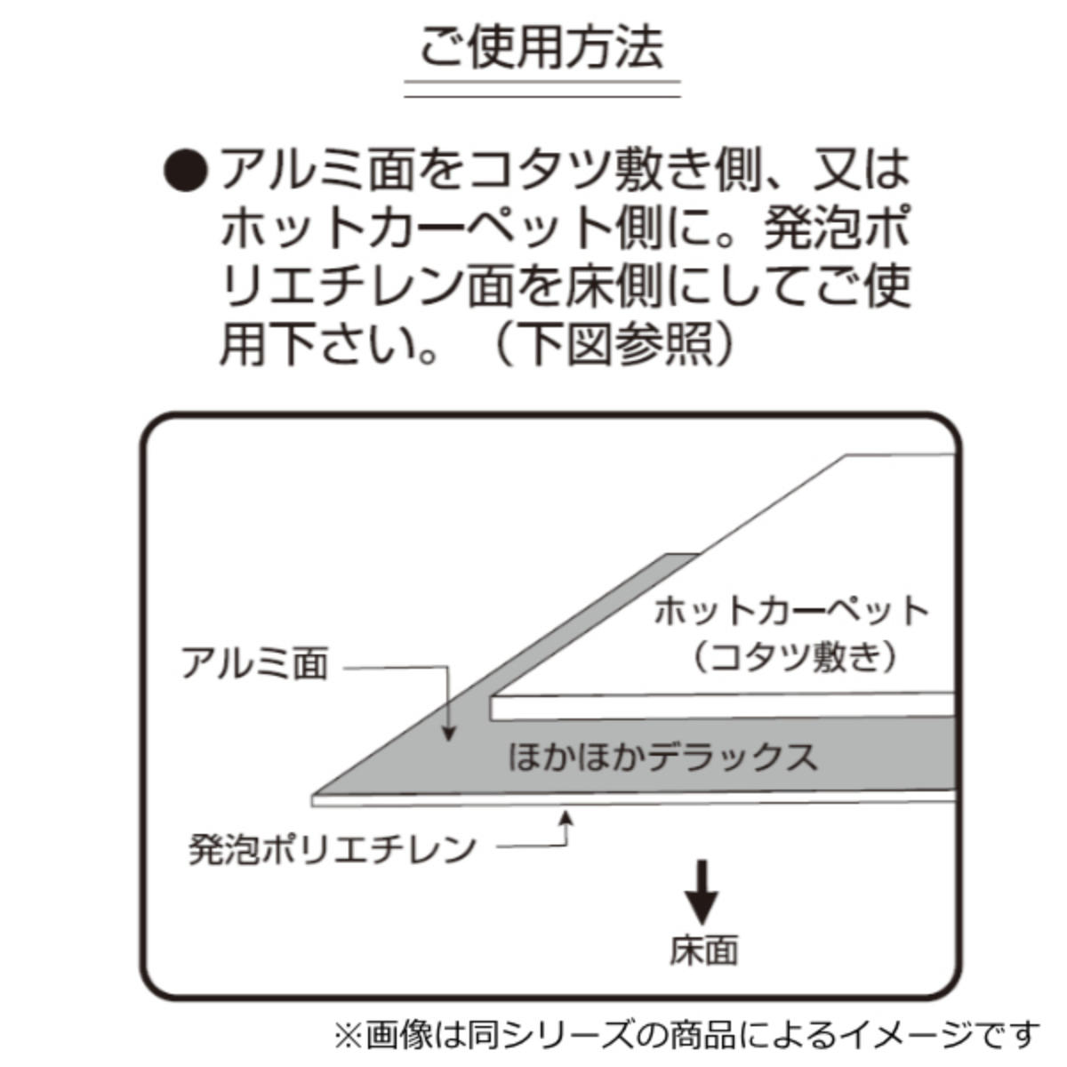 防ダニほかほかマグナムスーパーDX アルミ 2畳 U-Q939 （ 床 断熱