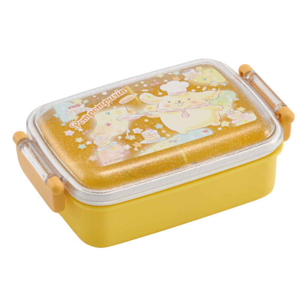 スケーター お弁当箱 1段 450ml 抗菌 ふわっと タイトランチ ポムポム 