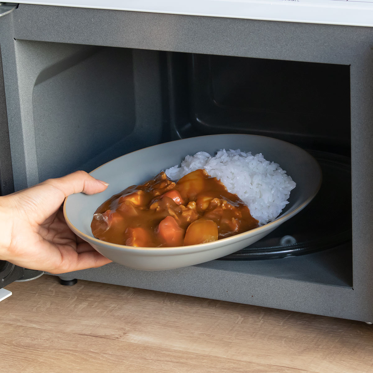 カレー皿 27cm オーバル エッジライン 陶器 （ 食洗機対応 電子レンジ