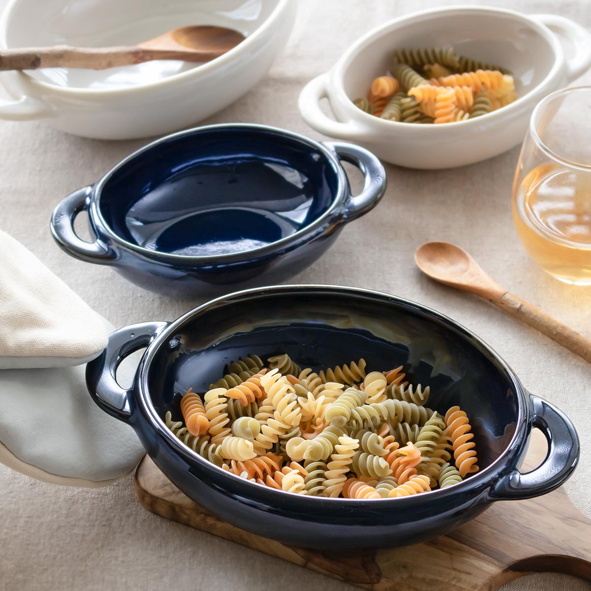 グラタン皿 12.5cm 窯変 陶器 同色5個セット （ 食洗機対応 電子レンジ