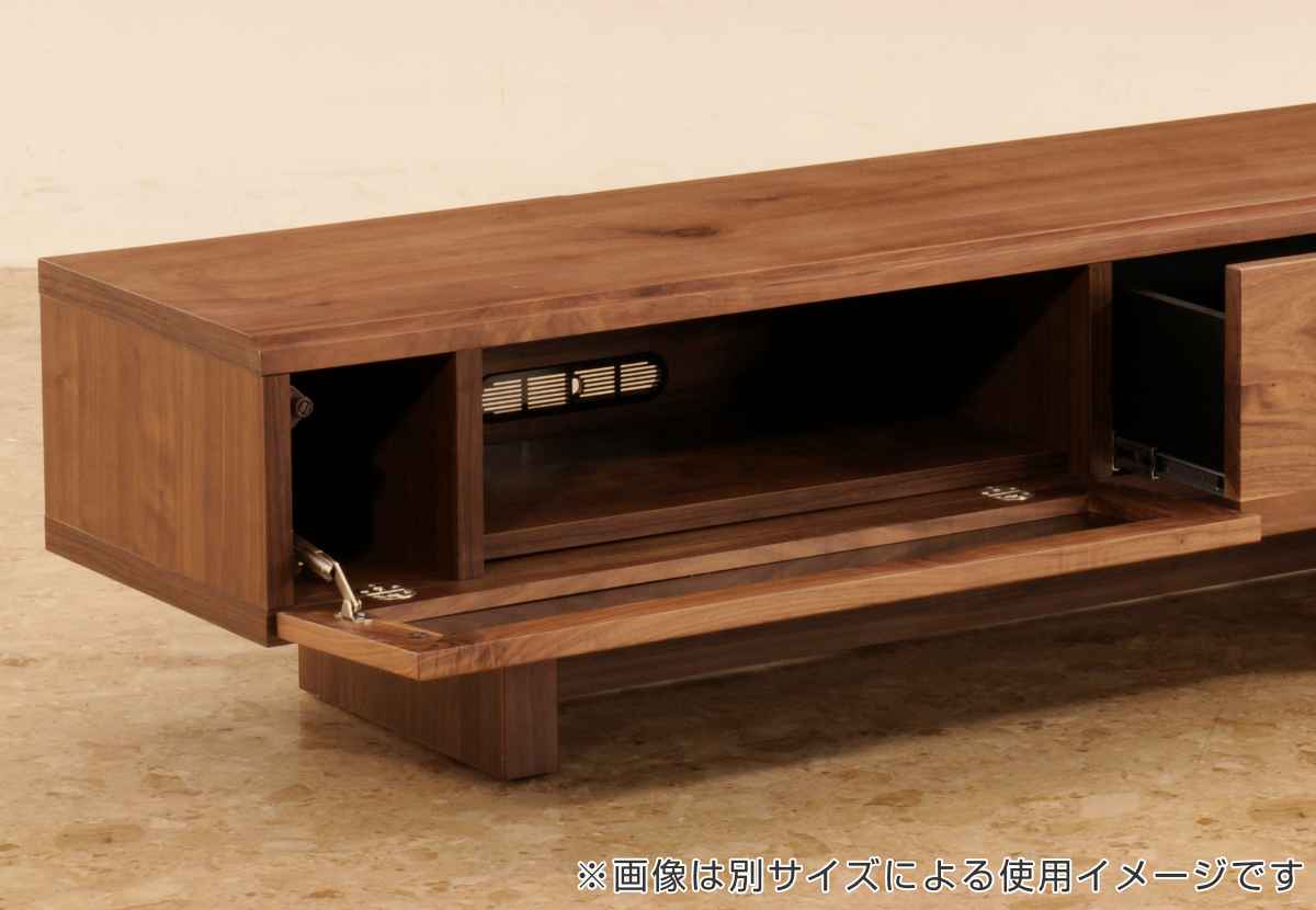 テレビ台 ローボード シンプルモダン ウォールナット材 VENT 幅200cm 