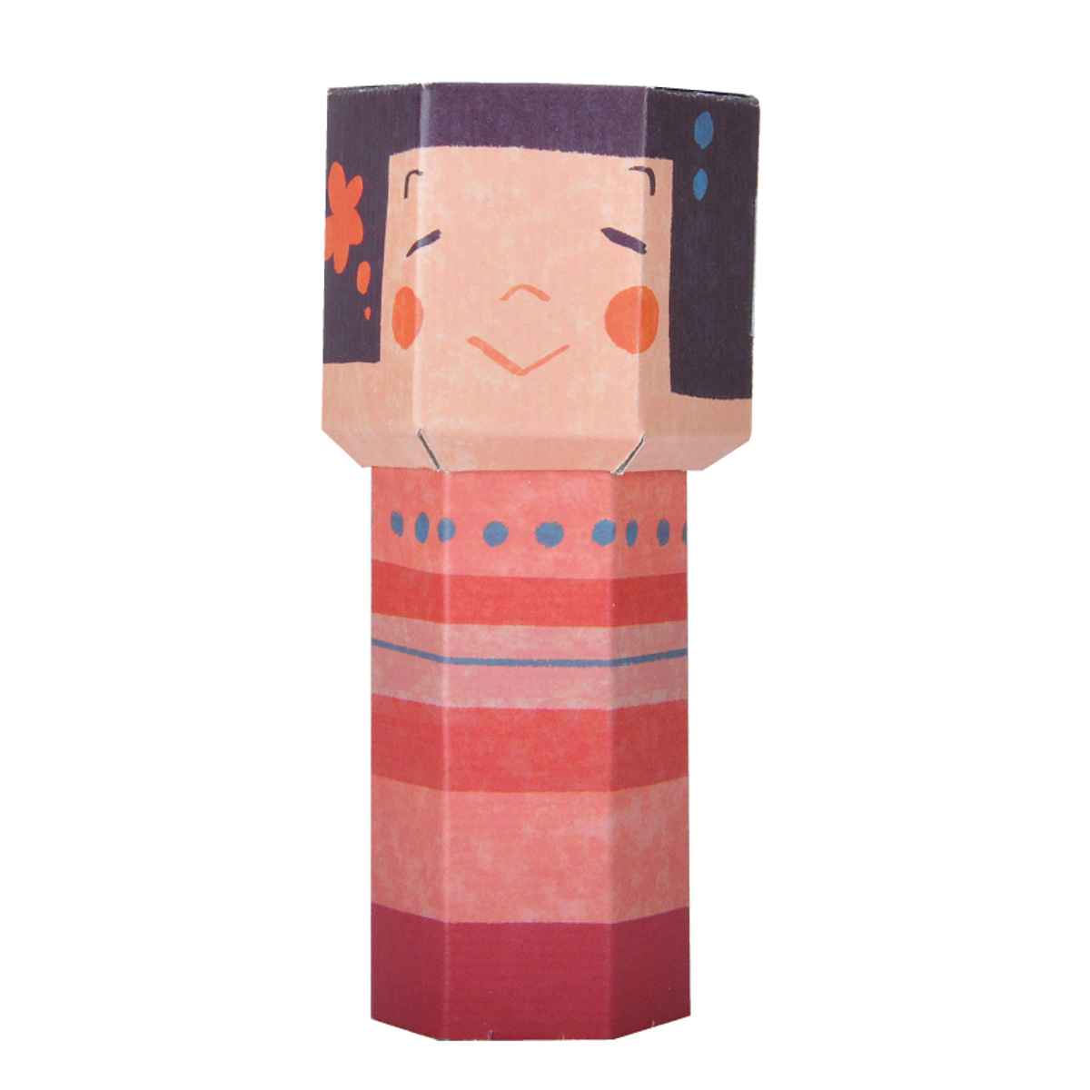 工作キット ダンボール製 hacomo kids こけし＆張子犬 （ ダンボール