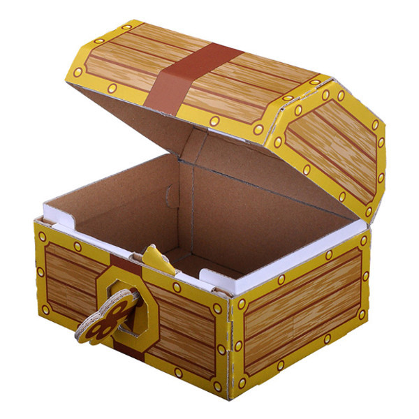 工作キット ダンボール製 hacomo kids 工作の素 宝箱