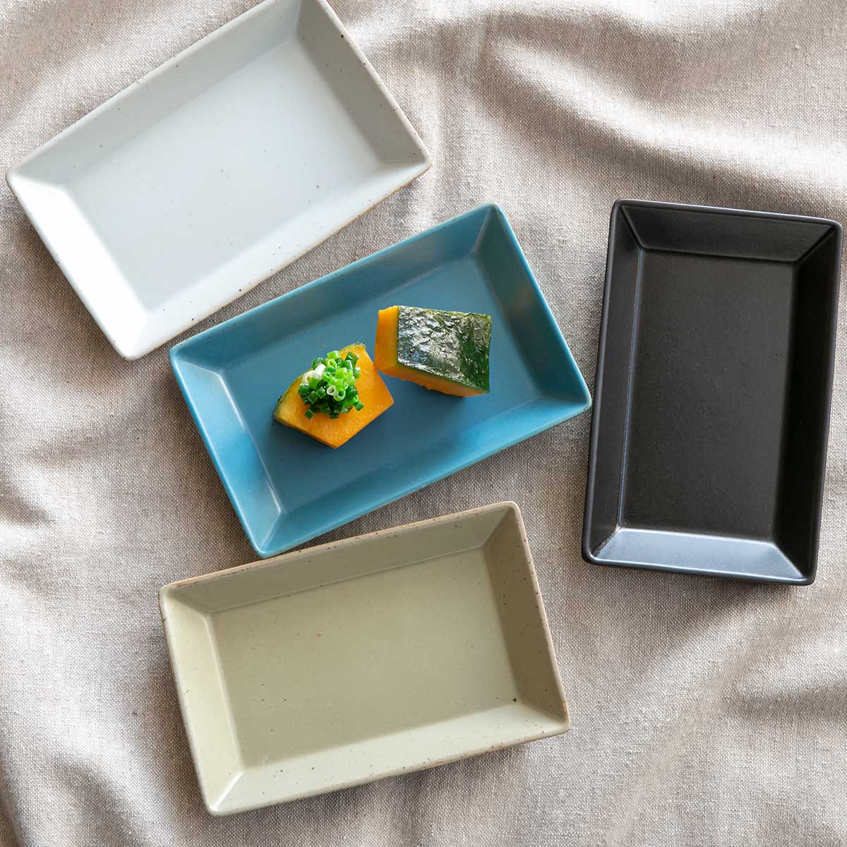 プレート 13.5cm M KASANE レクタングル 陶器 （ 食洗機対応 皿 角皿