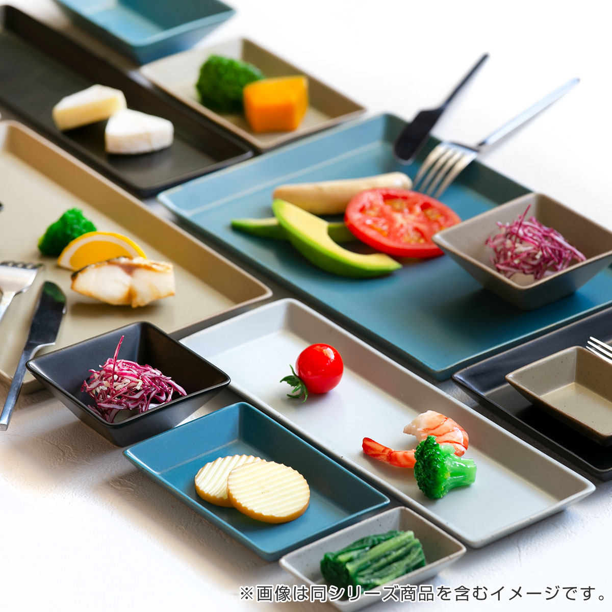 プレート 13.5cm M KASANE レクタングル 陶器 （ 食洗機対応 皿 角皿