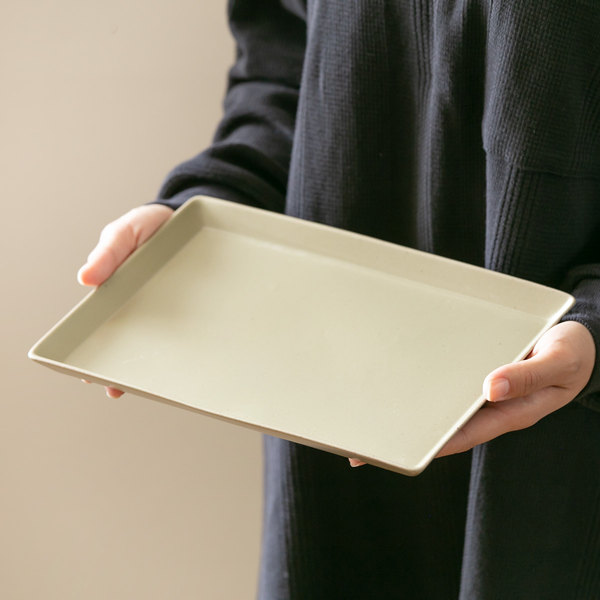 プレート 27cm LL KASANE レクタングル 陶器 （ 食洗機対応 皿 大皿 長