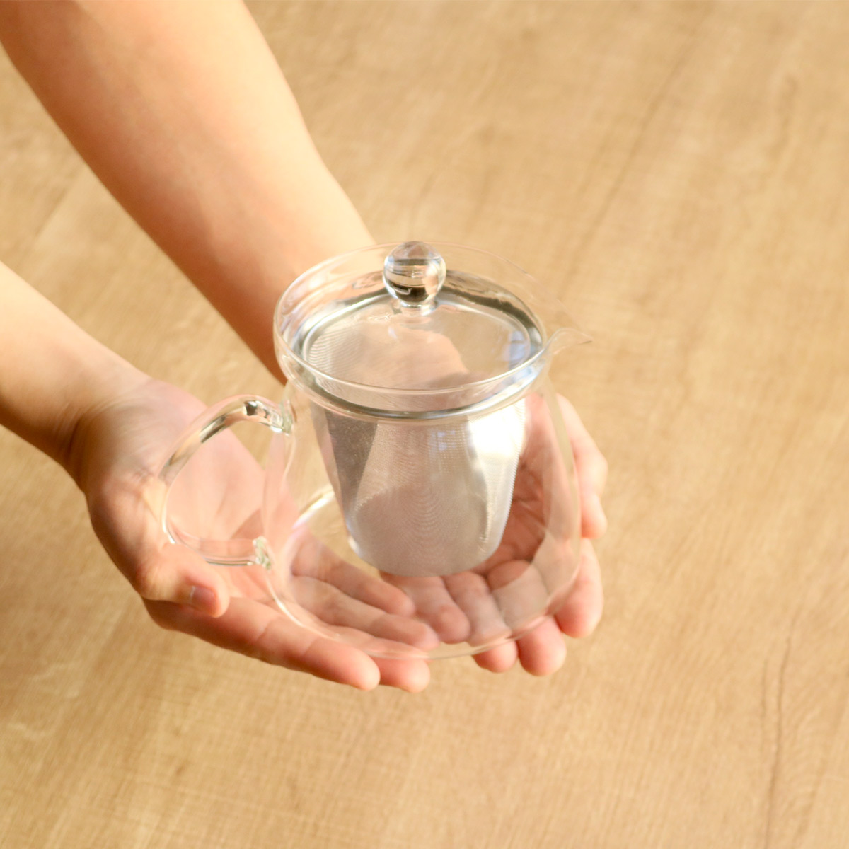 ティーポット 800ml 茶こし付き 耐熱ガラス お茶ポット （ 電子レンジ