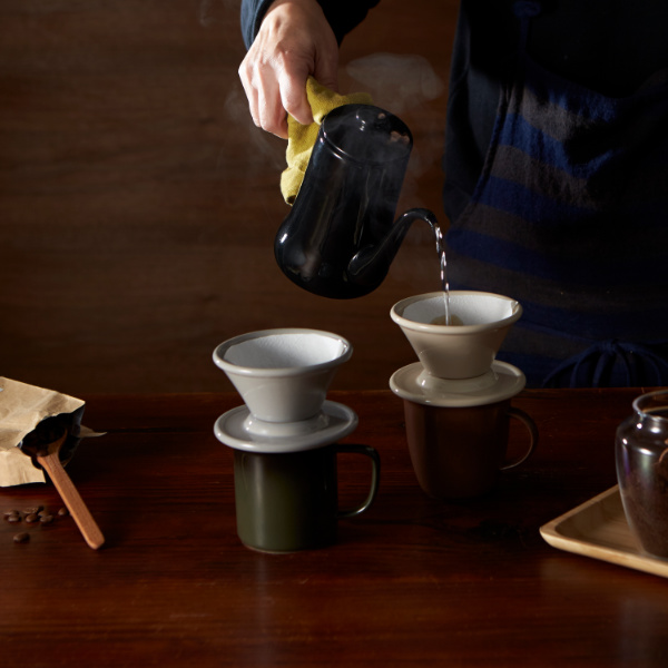 ドリッパー Kettle&Dripper&Mug 硬質陶器 （ 食洗機対応 コーヒー