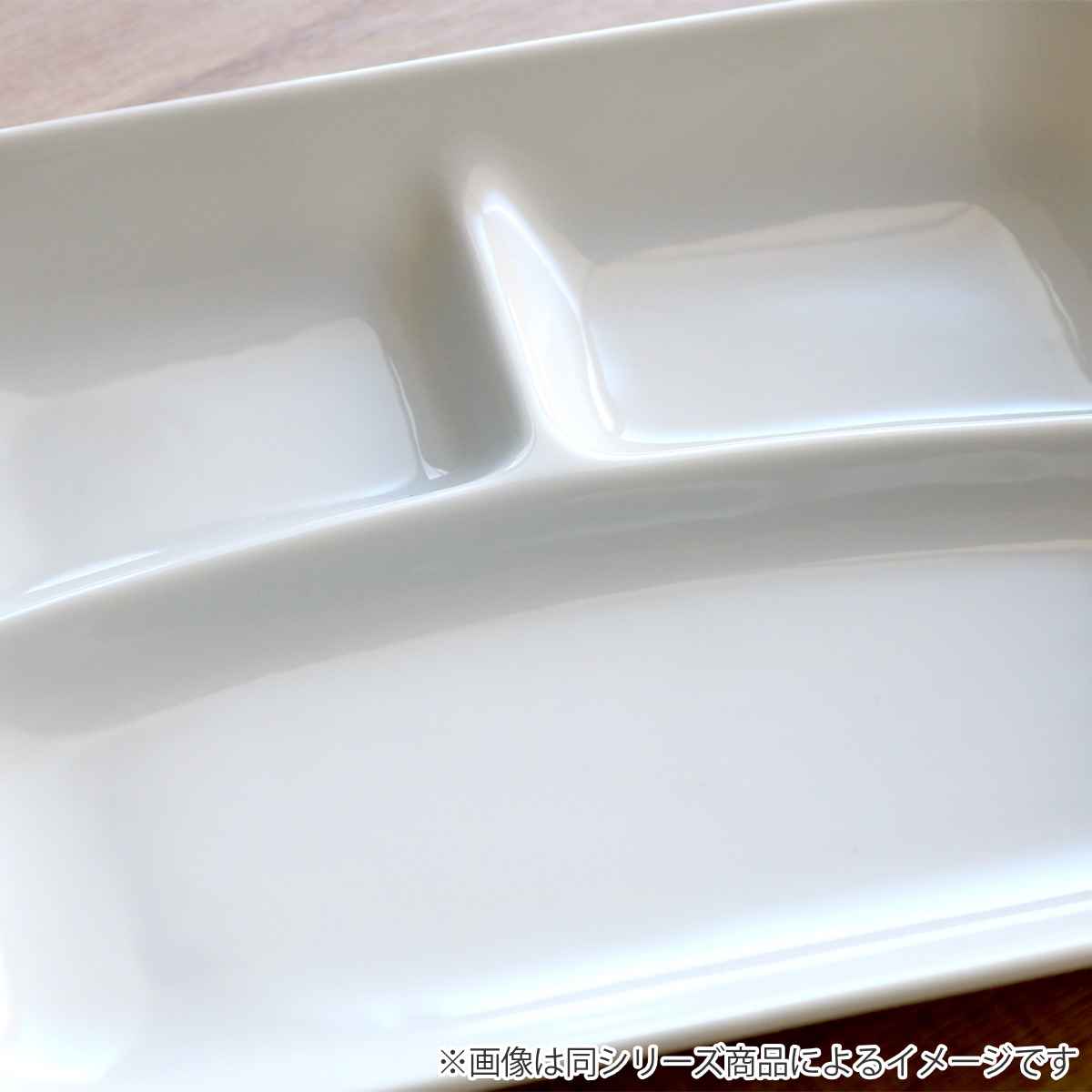 ランチプレート 23cm 軽量 スクエア 磁器 （ 食洗機対応 電子レンジ
