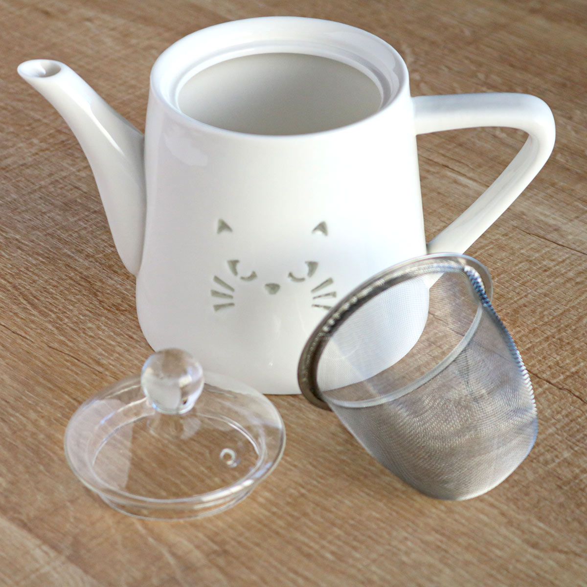 ティーポット 510ml 透かし 磁器 （ 食洗機対応 電子レンジ対応 紅茶