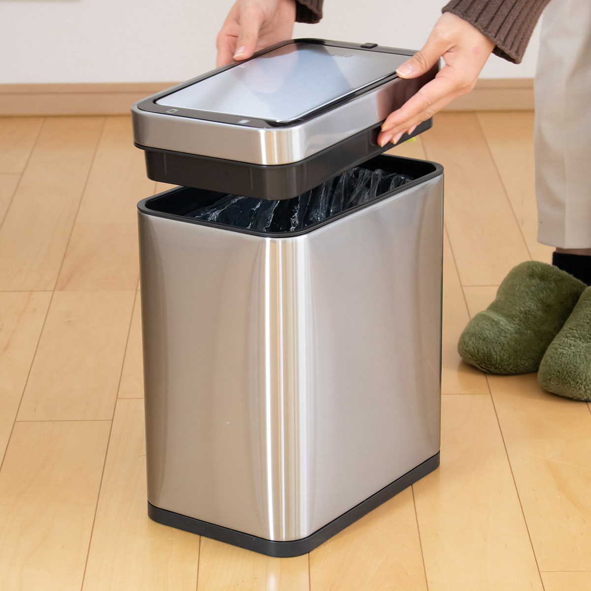 EKO（イーケーオー） ゴミ箱 9L デラックスファントム センサービン
