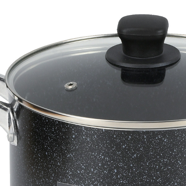 パール金属 寸胴鍋 21cm IH対応 ママディナー ガラス蓋付き （ ih ガス