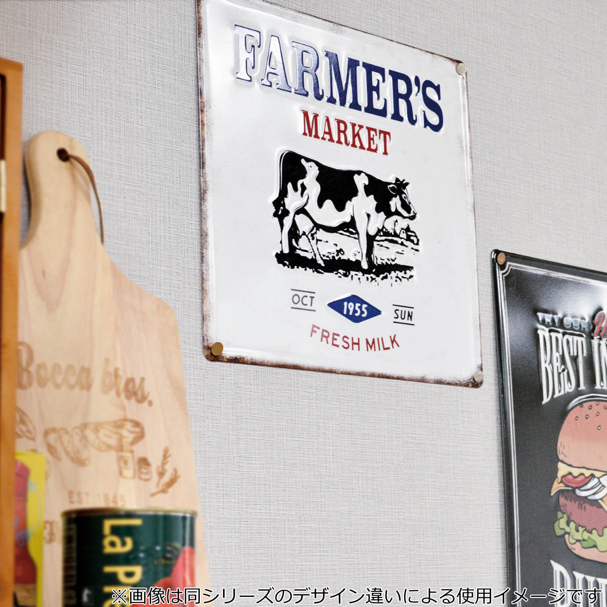 サインボード サーフ M メタル （ ティンサイン ブリキ看板