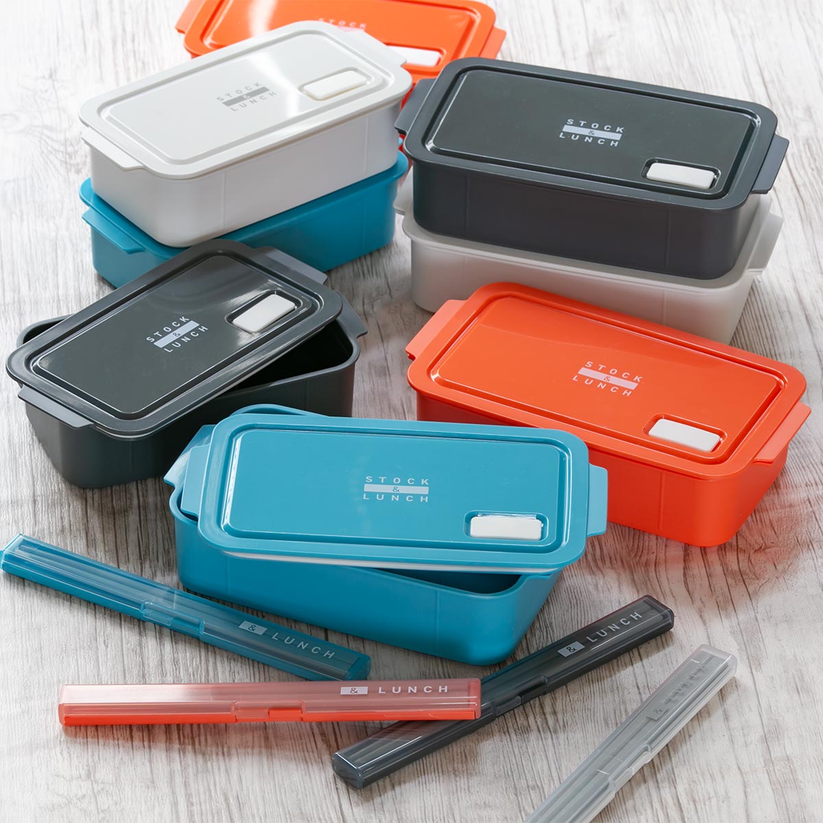 OSK（オーエスケー） お弁当箱 1段 650ml 抗菌 STOCK＆LUNCH BOX