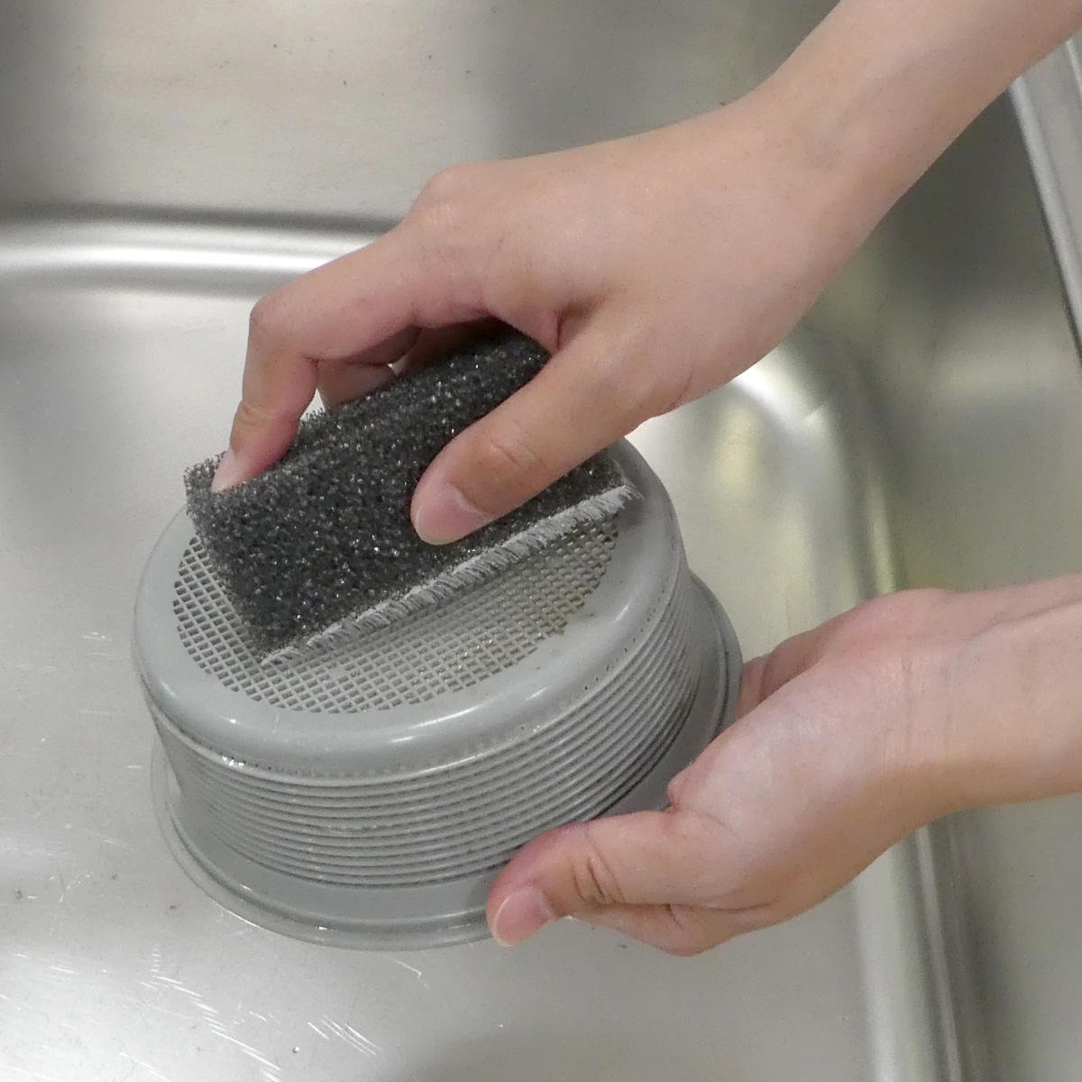 ブラシ 排水口 キッチン掃除 スポンジ スペアのみ 6個入り （ 交換用