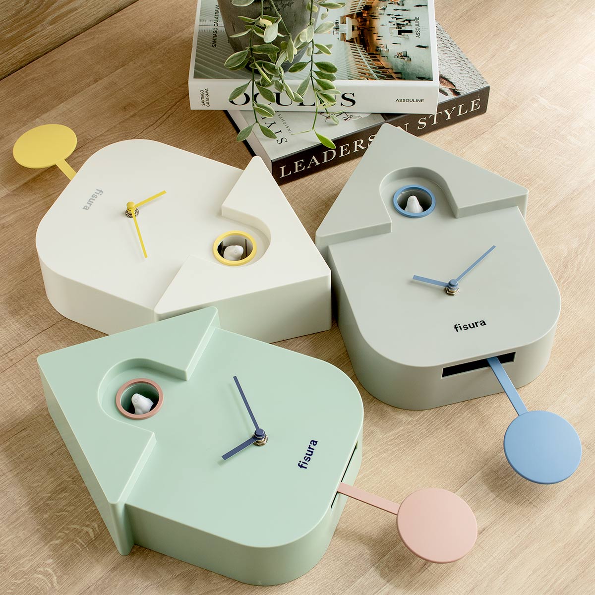 アントレックス カッコー時計 fisura モダン 北欧 （ 振り子時計 鳩