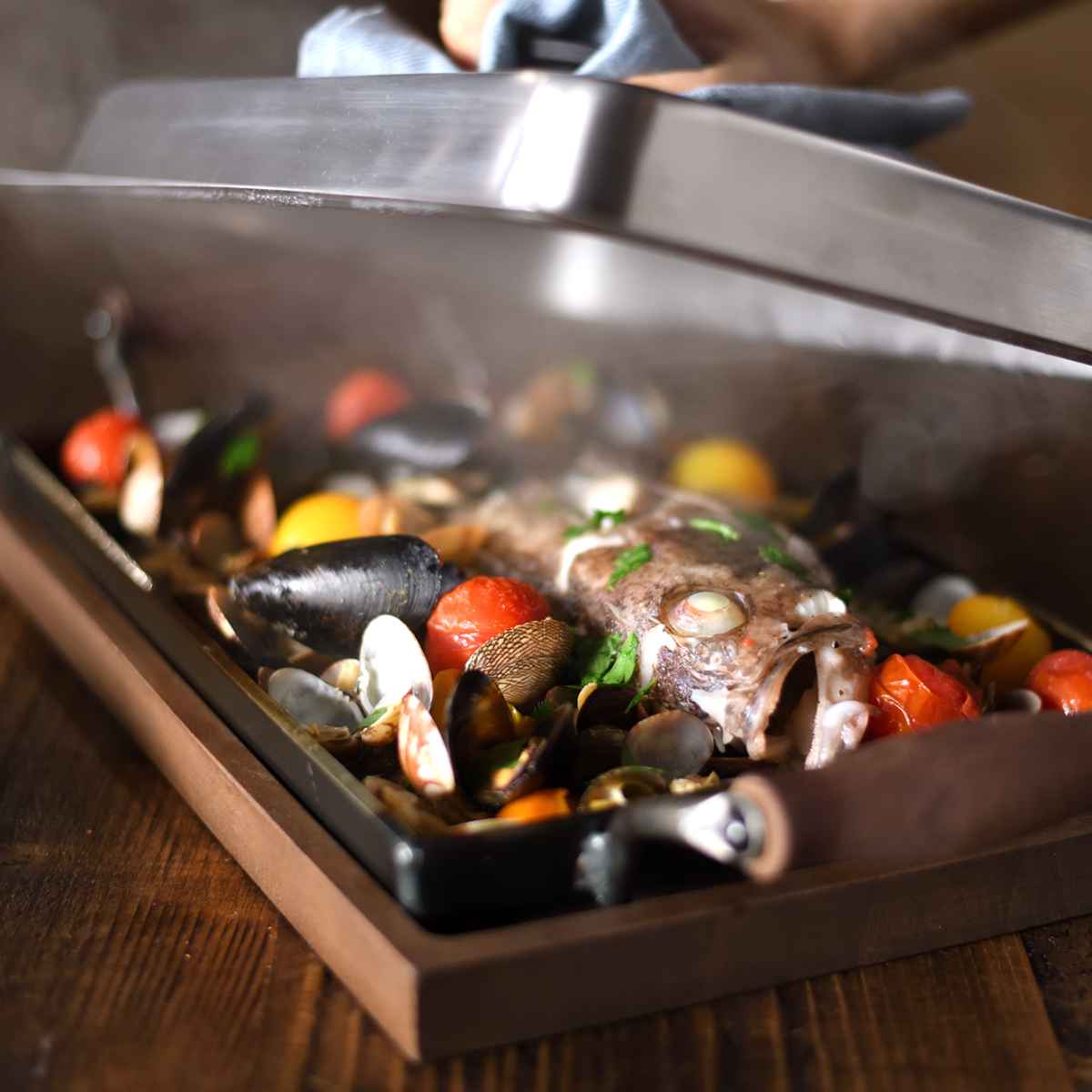 オークス（AUX） ウッドボード 大人の鉄板 鉄板 大用 （ 鉄板大用 木製